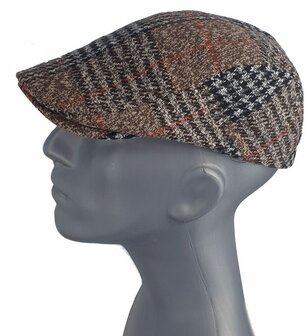 Flatcap winter winterpet klassiek kleur camel maat one size