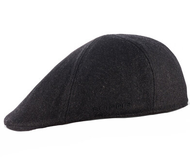 Dunmore Cap flatcap Scippis antraciet