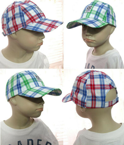 selecteer Maak los hulp in de huishouding Stoere cap voor jongens in groen en rood