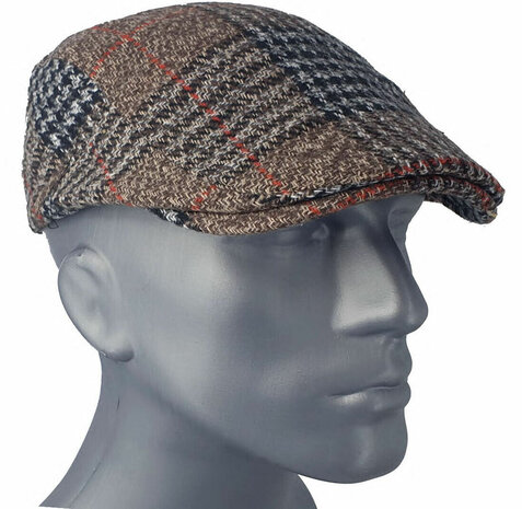 Flatcap winter winterpet klassiek kleur camel maat one size