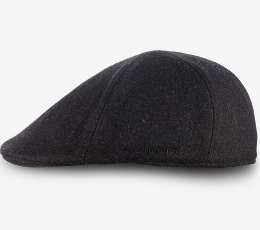 Dunmore Cap flatcap Scippis antraciet