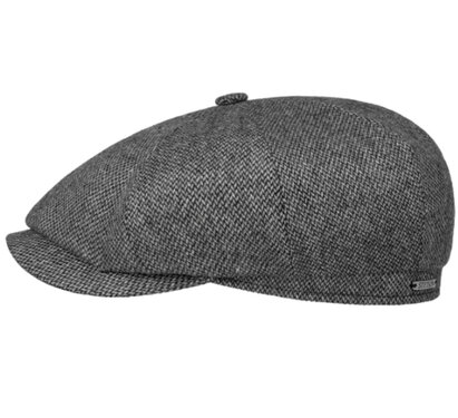 Stetson Hatteras Wool fraaie flatcap kleur grijs 