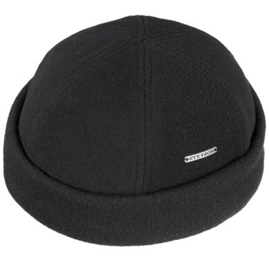 STETSON wollen docker cap zeemansmuts kleur zwart 